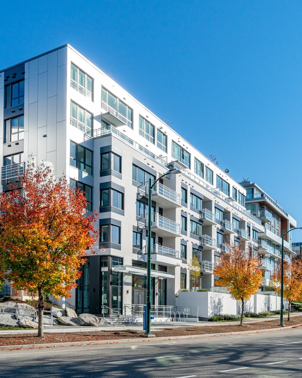 Primrose, a concrete condominium building in Vancouver